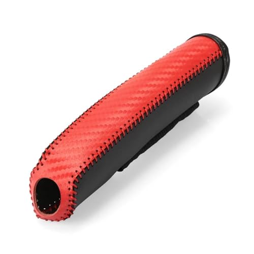 MAMXVKVZEU Auto Handbremsmanschette Auto Getriebe Handbremse Abdeckung Für Citroen C4 C6 C3-XR Für Picasso DS3 DS4 DS5 DS6(ROT) von MAMXVKVZEU