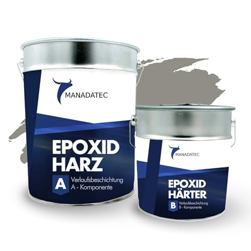 MANADATEC 2k Epoxidharz Verlaufsbeschichtung 6kg I RAL 7030 Steingrau I Lösemittelfrei, Umweltfreundlich & Geruchsneutral I Für ebene Garagen-, Keller- & Werkstattböden I Hohe Belastbarkeit MANADATEC 2k Epoxidharz Verlaufsbeschichtung 6kg I RAL 7030 Steingrau I Lösemittelfrei, Umweltfreundlich & Geruchsneutral I Für ebene Garagen-, Keller- & Werkstattböden I Hohe Belastbarkeit von MANADATEC