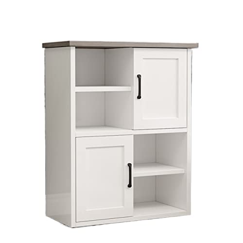 Bücherregale Boden bis zur Decke Bücherregal Bücherregal mit Schranktür Displayregal geeignet für Wohnzimmer Studie Büroaufbewahrung Bücherregal von MANAFEEL