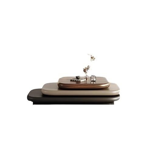 Couchtisch Drehbarer Kieseltisch Couchtisch Wohnzimmer schwimmende minimalistische moderne Couchtisch Couchtisch für Wohnzimmer von MANAFEEL