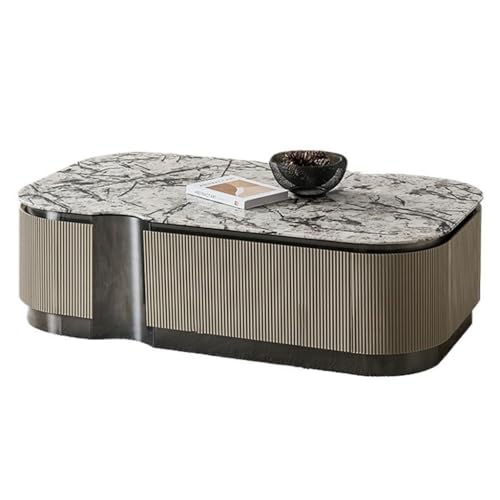 Couchtisch Wohnzimmer Couchtisch Marmor langer Couchtisch Wohnzimmer Zuhause Licht Luxus niedrige Tisch Bar Schrank Kaffeetische für Wohnzimmer von MANAFEEL