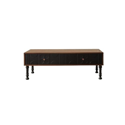 MANAFEEL Couchtisch Massivholz Couchtisch, Retro Teetisch, Centertisch für Wohnzimmer und Zuhause Couchtische für Wohnzimmer von MANAFEEL