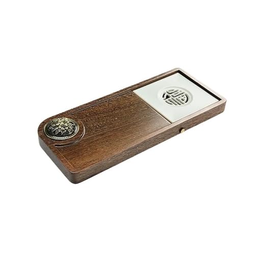 MANAFEEL Teetabletts zum Servieren von Teetablett, großes und kleines Räuchergefäß, modern, schlicht, Massivholz, Teetablett, Teetablett von MANAFEEL