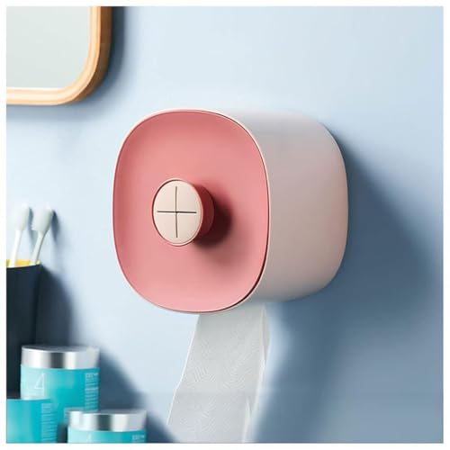 MANAFEEL Tissue Holders Toilet Tissue Box Toilet Paper Shelves Creative Hole-Free Toilet Wall Hanging Tissue Box Waterproof Tissue Box White Tissue Box Cover with Storage(B) von MANAFEEL