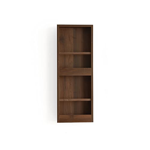Regale für zu Hause montiert, hohe Anzeige, Bücherregal, geeignet für Wohnzimmer, Schlafzimmer, Bürobedarf von MANAFEEL