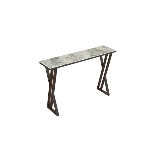 Stehtische Bar Coffee Shop Rock Slab Stehtisch, Home Wohnzimmer Wand Modern Einfach Marmor Langer Hoher Fußtisch Hoher Kneipentisch(A) von MANAFEEL