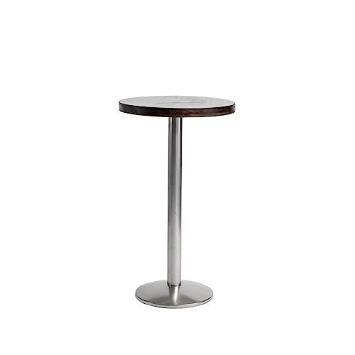 Stehtische Kleiner Bartisch im amerikanischen Stil, Freizeittisch aus Schmiedeeisen mit hohen Beinen, runder Retro-Bartisch aus Massivholz Hoher Kneipentisch Stehtische Kleiner Bartisch im amerikanischen Stil, Freizeittisch aus Schmiedeeisen mit hohen Beinen, runder Retro-Bartisch aus Massivholz Hoher Kneipentisch von MANAFEEL