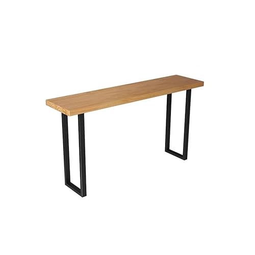 Stehtische Massivholz-Stehtisch an der Wand, Balkon zu Hause, einfacher Langer Tisch, Stehtisch for Bar, Café Hoher Kneipentisch von MANAFEEL