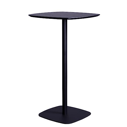 Stehtische Retro-Bartisch, moderner Kleiner Bartisch aus schwarzem Schmiedeeisen, hoher Bartisch, quadratischer Tisch Hoher Kneipentisch(A) von MANAFEEL