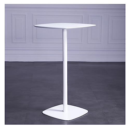 Stehtische Retro-Bartisch, moderner Kleiner Bartisch aus schwarzem Schmiedeeisen, hoher Bartisch, quadratischer Tisch Hoher Kneipentisch(B) von MANAFEEL