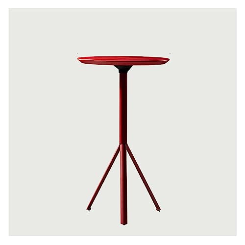 Stehtische Runder Bartisch, nordischer Café-Bar-Kleiner runder Tisch, industrieller Wind-Schmiedeeisen-Retro-Hochtisch Hoher Kneipentisch(B) von MANAFEEL