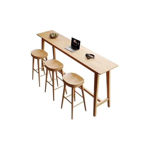 Stehtische Stehtisch aus Massivholz, Stehtisch for zu Hause, einfacher, moderner, Langer, schmaler Tisch, geeignet for Cafés, Heimbalkone, Bars Hoher Kneipentisch Stehtische Stehtisch aus Massivholz, Stehtisch for zu Hause, einfacher, moderner, Langer, schmaler Tisch, geeignet for Cafés, Heimbalkone, Bars Hoher Kneipentisch von MANAFEEL