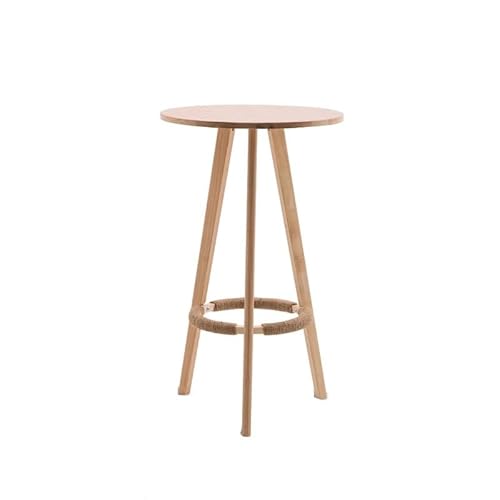 Stehtische Stehtisch aus massivem Holz, moderner, einfacher Stehtisch, Kleiner Esstisch auf dem Balkon zu Hause, runder Tisch im Café, hoher Tisch Hoher Kneipentisch Stehtische Stehtisch aus massivem Holz, moderner, einfacher Stehtisch, Kleiner Esstisch auf dem Balkon zu Hause, runder Tisch im Café, hoher Tisch Hoher Kneipentisch von MANAFEEL