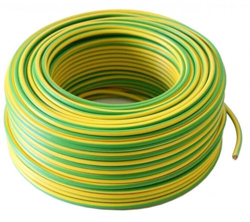 50m 10mm2 Erdungskabel H07V-K 1x10mm² Aderleitung flexibel Kupfer Litze Einzelader für PV Anlagen Solar Energieleitung Verdrahtungsleitung PVC Erdungsleitung feindrahtig grün-gelb Steuersatz 0% MwSt. (Privatpersonen) 50m 10mm2 Erdungskabel H07V-K 1x10mm² Aderleitung flexibel Kupfer Litze Einzelader für PV Anlagen Solar Energieleitung Verdrahtungsleitung PVC Erdungsleitung feindrahtig grün-gelb Steuersatz 0% MwSt. (Privatpersonen) von MANAX