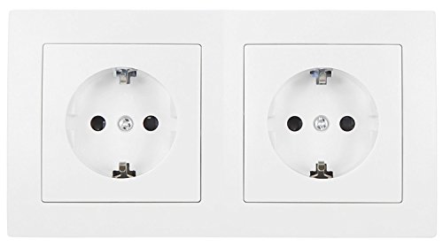 MANAX Steckdosen Set Komplett-Set weiß von MANAX