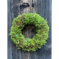 Mooskranz | Handgebunden Türkranz Herbstdeko Tischkranz Und Adventskranz Deko Haustür Naturkranz Moos von MANAflowers