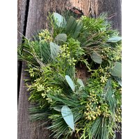 Vorbestellung | Weihnachtskranz Handgebunden Türkranz Herbstdeko Adventskranz Deko Haustür Naturkranz von MANAflowers