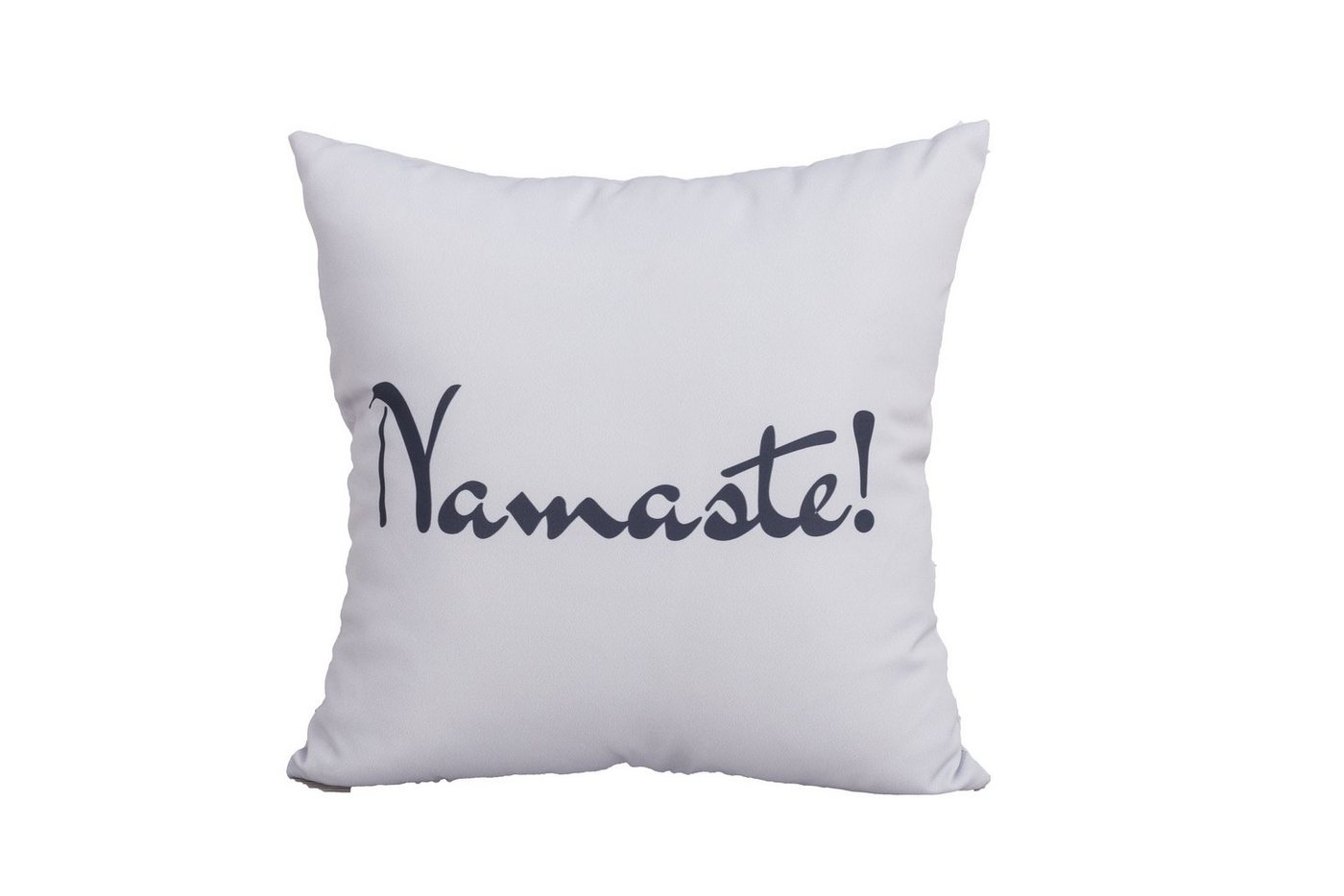 MANDALIKA Garden Kissenbezug Kissenhülle Namaste grau von MANDALIKA Garden
