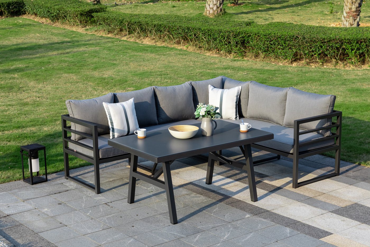 MANDALIKA Garden Gartenlounge-Set Alu Dining Lounge Set Java Sunbrella® von MANDALIKA Garden