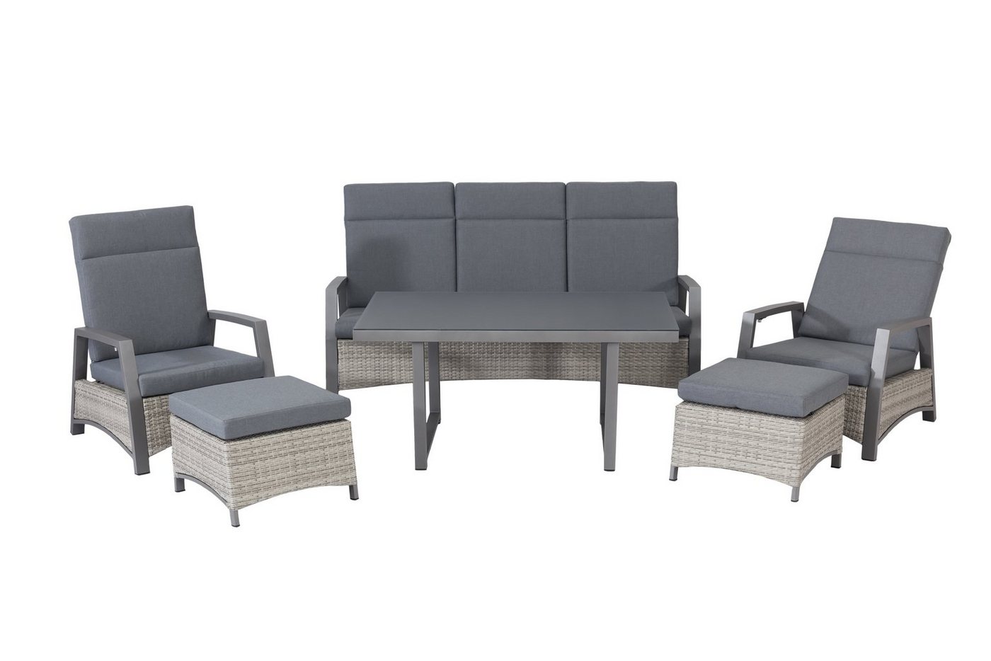 MANDALIKA Garden Gartenlounge-Set Dining Lounge Set Salerno XL von MANDALIKA Garden