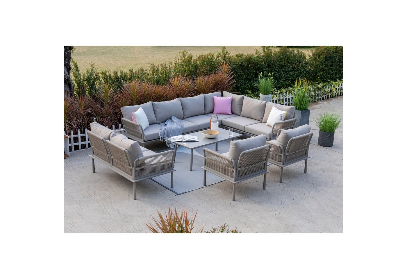 MANDALIKA Garden Gartenlounge-Set XXXL Aluminium Lounge Set Madri MANDALIKA Garden Gartenlounge-Set XXXL Aluminium Lounge Set Madri von MANDALIKA Garden