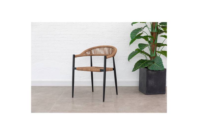 MANDALIKA Garden Gartensessel 4er Set Aluminium / Polyrope Cord Dining Stapelsessel Luis von MANDALIKA Garden