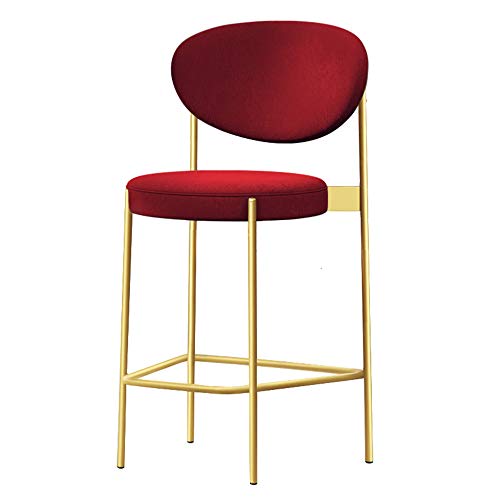 MANG Modern Barhocker 360° Drehstuhl Thekenhocker Retro Küchen-Esszimmerstuhl Grau Barstühle Mit Lehne Und Fußstütze, Grün/Schwarz/Blau von MANG