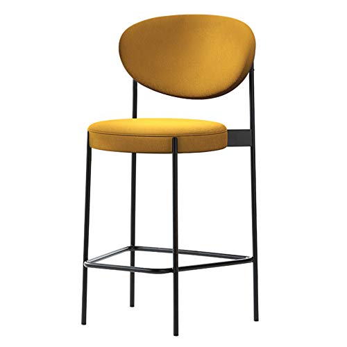 MANG Modern Barhocker 360° Drehstuhl Thekenhocker Retro Küchen-Esszimmerstuhl Grau Barstühle Mit Lehne Und Fußstütze, Grün/Schwarz/Blau von MANG