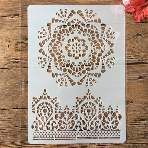 Schablonen für Kartenherstellung, A4, 29 x 21 cm, Mädchen, Blume, chinesische Wörter, Schablonen zum Malen auf Holz, Wänden, Möbeln, Leinwand, Stoff, Felsen, Karten, Album, Papier, Scrapbooking, Dekor Schablonen für Kartenherstellung, A4, 29 x 21 cm, Mädchen, Blume, chinesische Wörter, Schablonen zum Malen auf Holz, Wänden, Möbeln, Leinwand, Stoff, Felsen, Karten, Album, Papier, Scrapbooking, Dekor von MANGOUSONG