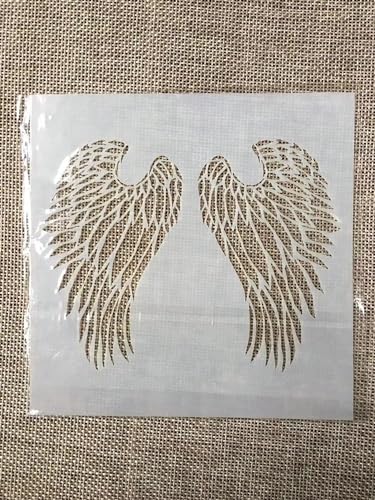 Schablonen zum Basteln, 13 cm große Flügel, wiederverwendbare Schablonen zum Malen auf Holz, Wandvorlagen, Bastelarbeiten, Malvorlage für Kartenherstellung, Heimdekoration Schablonen zum Basteln, 13 cm große Flügel, wiederverwendbare Schablonen zum Malen auf Holz, Wandvorlagen, Bastelarbeiten, Malvorlage für Kartenherstellung, Heimdekoration von MANGOUSONG