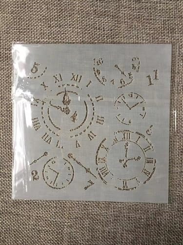 Wiederverwendbare Schablonen, 13 cm, Uhr-Schablonen zum Basteln, wiederverwendbar, Zeichenvorlagen zum Malen auf Holz, Wand, Leinwand, Möbel, Boden, Heimdekoration von MANGOUSONG