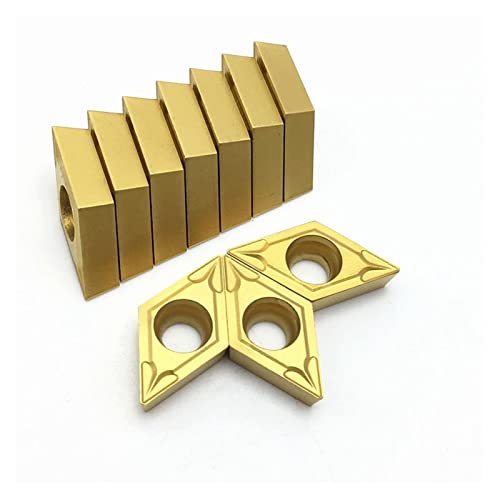 Hardware-Frässchneider. Drehwerkzeugwerkzeuge DCMT11T304 VP15TF UE6020 US735 Schneidewerkzeuge DCMT 11T304 CNC. Hartmetalleinsätze. (Angle : DCMT11T304 UE6020, Insert Width(mm) : 10PCS(1box)) von MANHONG