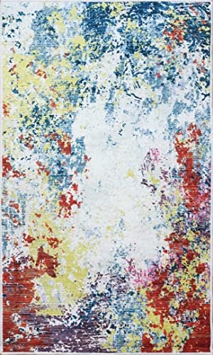 Mani TEXTILE TPS_ART_BLE_120 Teppich, Polyester, Blau, 120 x 180 Mani TEXTILE TPS_ART_BLE_120 Teppich, Polyester, Blau, 120 x 180 von MANI TEXTILE