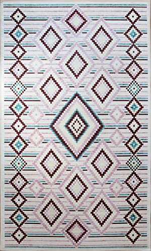 MANI TEXTILE TPS_BERB_LOSROS120 Teppich, Polyester, Rosa, 120 x 180 von MANI TEXTILE