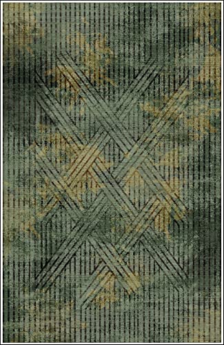MANI TEXTILE Fisun Teppich, Grün, 80 x 150 cm von MANI TEXTILE