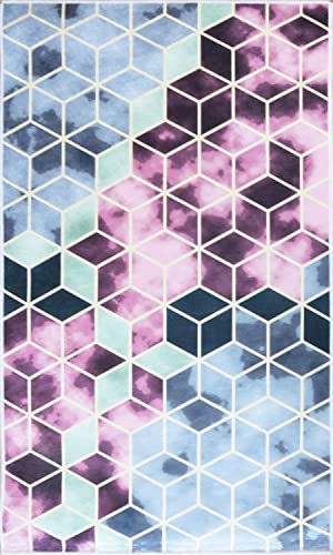 Mani TEXTILE TPS_LUX_ROS_50 Teppich, Polyester, Rosa, 40 x 60 cm von MANI TEXTILE