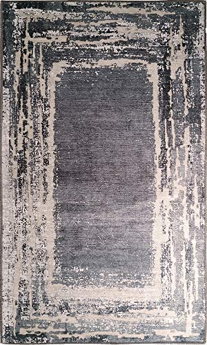 MANI TEXTILE TPS_RING_GRIBEI120 Teppich, Polyester, Grau, 120 x 180 von MANI TEXTILE