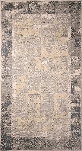 MANI TEXTILE TPS_AUTHENT_GRI160 Teppich, Polyester, Grau, 160 x 230 von MANI TEXTILE
