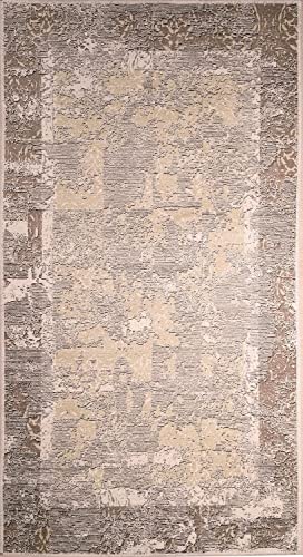MANI TEXTILE TPS_AUTHENT_MARR160 Teppich, Polyester, Braun, 160 x 230 von MANI TEXTILE