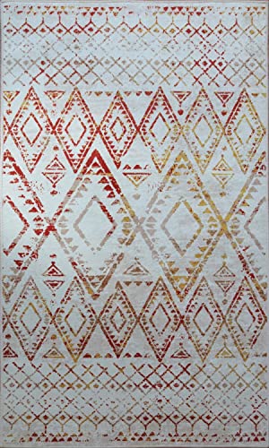 MANI TEXTILE TPS_BERB_MULTI120 Teppich, Polyester, mehrfarbig, 120 x 180 von MANI TEXTILE