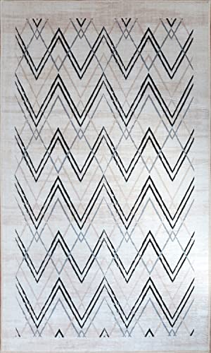 MANI TEXTILE TPS_BERB_ZIGZAG120 Teppich, Polyester, Beige, 120 x 180 MANI TEXTILE TPS_BERB_ZIGZAG120 Teppich, Polyester, Beige, 120 x 180 von MANI TEXTILE