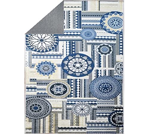 MANI TEXTILE TPS_MILANO_120 Teppich, Polyester, mehrfarbig, 120 x 180 von MANI TEXTILE