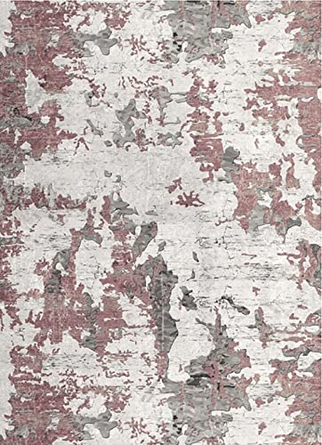 MANI TEXTILE TPS_ROS_200 Teppich, Polyester, Rosa, 200 x 290 von MANI TEXTILE