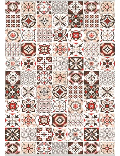 MANI TEXTILE TPS_TREN_PIM_60 Teppich, Polyester, Rot, 60 x 90 MANI TEXTILE TPS_TREN_PIM_60 Teppich, Polyester, Rot, 60 x 90 von MANI TEXTILE