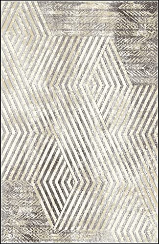 MANI TEXTILE Teppich Borrow, Grau, 160 x 230 cm von MANI TEXTILE