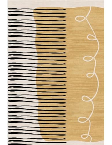 MANI TEXTILE - Teppich Jail Gelb, Maße: 80 x 150 cm von MANI TEXTILE