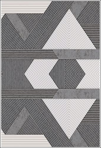 Mani Textile - Teppich Zino, Grau, Maße – 120 x 180 cm von MANI TEXTILE