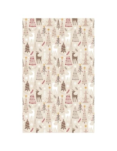 MANI TEXTILE - Weihnachts-Teppich, Beige, Maße: 70 x 140 cm MANI TEXTILE - Weihnachts-Teppich, Beige, Maße: 70 x 140 cm von MANI TEXTILE