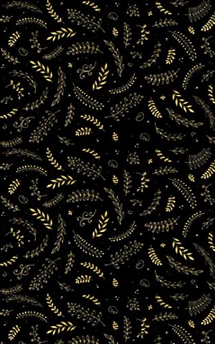 Mani Textile - Weihnachtsteppich, Schwarz, Gold, Maße: 50 x 80 cm von MANI TEXTILE