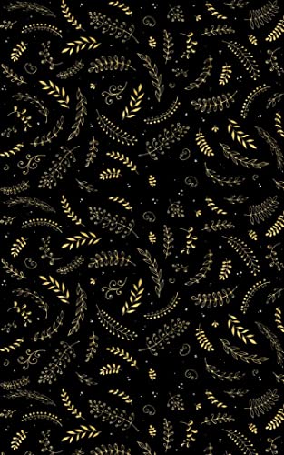 MANI TEXTILE - Weihnachts-Teppich, Schwarz, Gold, Maße: 70 x 140 cm von MANI TEXTILE